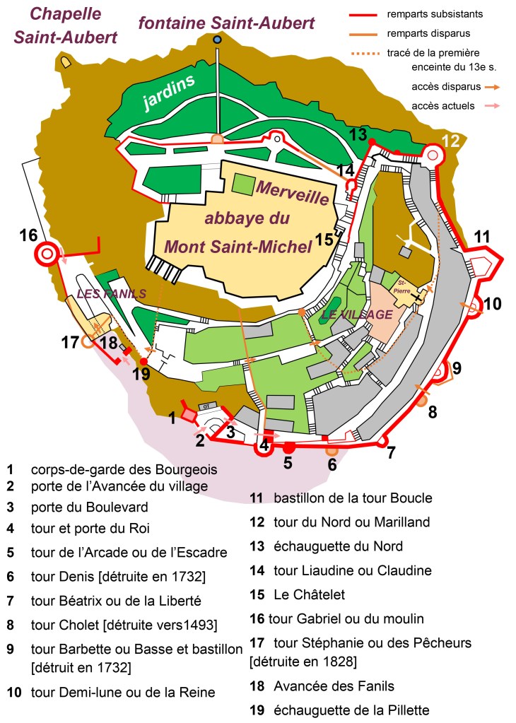 Mont-Saint-Michel le plan