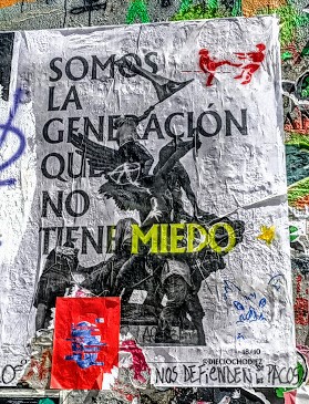 Chili nov 2019 obélisque somos la generation 1 (Photo FC)