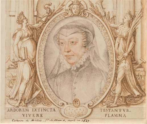 Chenonceau Catherine de Médicis François Clouet dessin 1