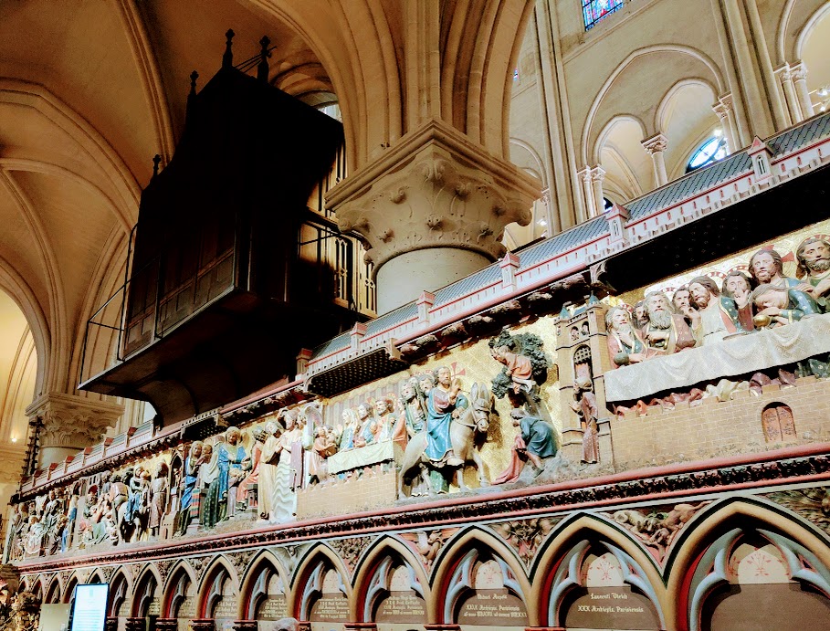 Notre-Dame de Paris mur de clôture du choeur
