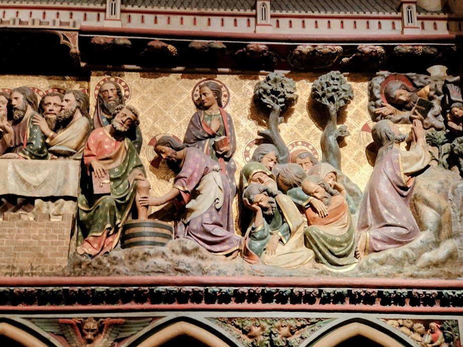 Notre-Dame de Paris détail mur de clôture du choeur